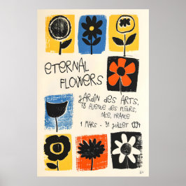 Poster Floral Art Print Abstract Botanical Poster, Nice