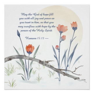 Pôster Floral Bible Memory Anchor para Download