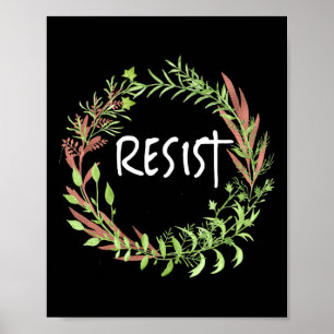 Poster Floral Bonito - Resistir