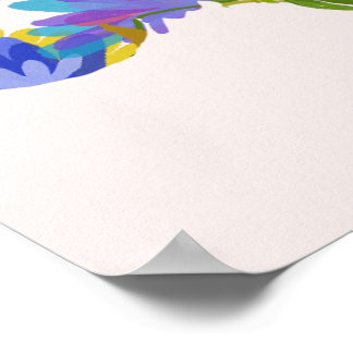 Poster Floral Brain Design