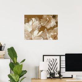 Poster Floral Branco Suave