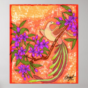 Poster Floral de Ave