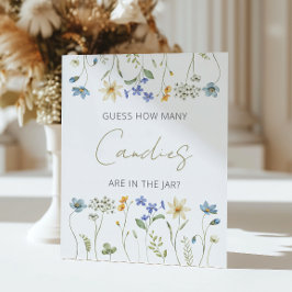 Poster Floral de Flor Selvagem Quantos doces