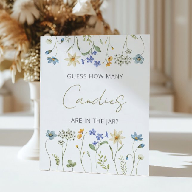 Poster Floral de Flor Selvagem Quantos doces (Criador carregado)