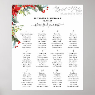 Poster Floral de inverno russo Mesa de casamento