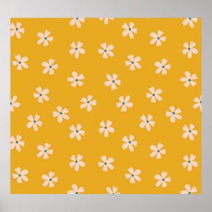 Poster Floral de mostarda: misturador antigo