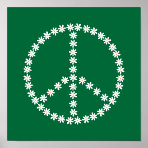 Poster Floral de Paz