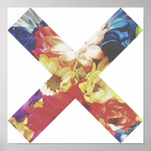 Poster floral desvanecido de X por Megaflora