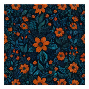 Pôster Floral Elegante
