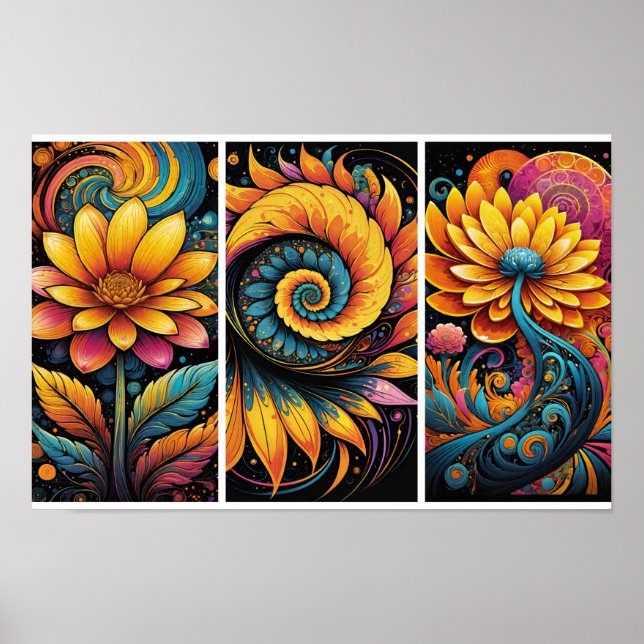 Poster Floral Fantasy (Frente)