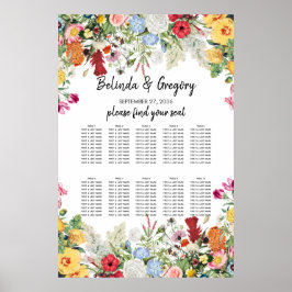 Poster Floral Garden Flowers Casamento