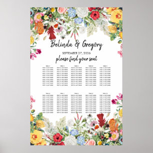 Poster Floral Garden Flowers Casamento