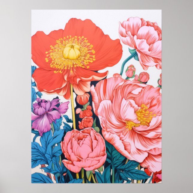 Poster Floral Harmony (Frente)