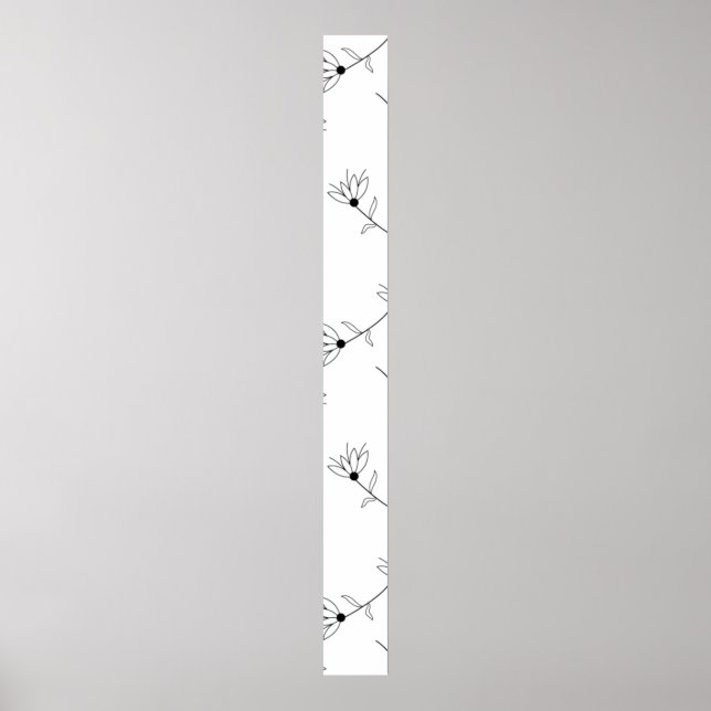 Poster Floral, Leite Branco, Romance - Sinal de Pedestal (Frente)