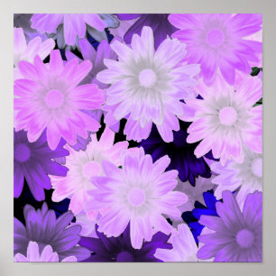 Poster Floral Mauve