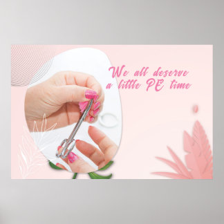 Poster Floral Nail Spa Design