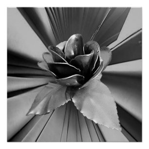 Pôster Floral Poster Silver
