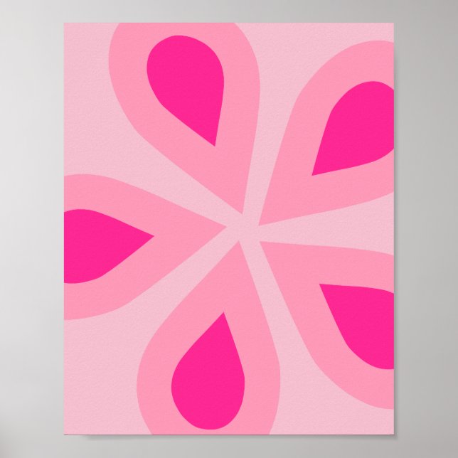 Poster Floral Rosa (Frente)