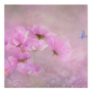 Pôster Floral Rosa