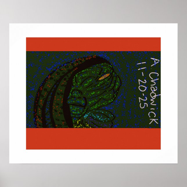 Poster Floral Sea Monster (Frente)