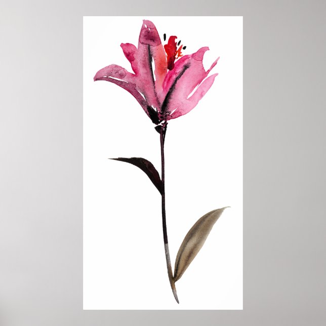 Poster Floral Watercolor II (Frente)