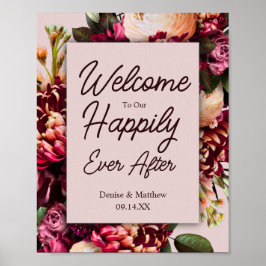 Poster Floral Wedding
