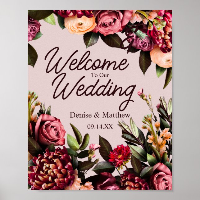 Poster Floral Wedding (Frente)