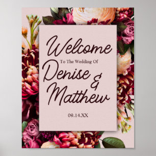 Poster Floral Wedding