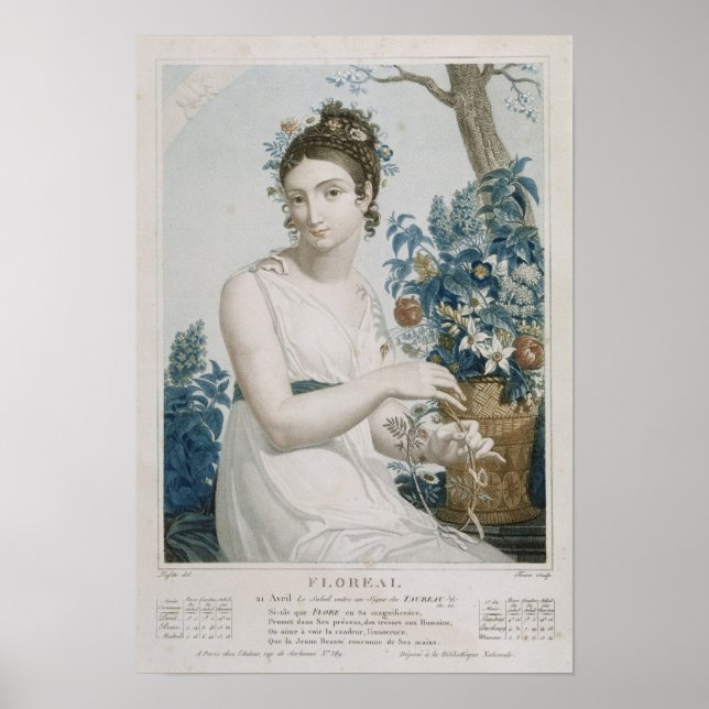 Poster Floreal, oitavo mês do Republicano (Frente)