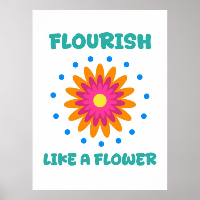 Poster Florece como una flor (Frente)