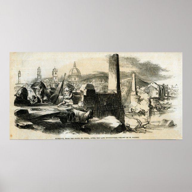 Poster Florença, da Ponte de Perro (Frente)