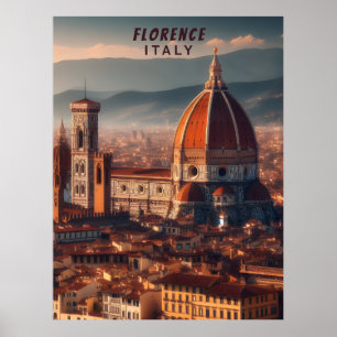 Poster Florence Duomo Santa Maria del Fiore Itália Viagem