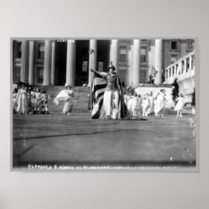 Poster Florence F. Noyes como "Liberdade" em concurso de