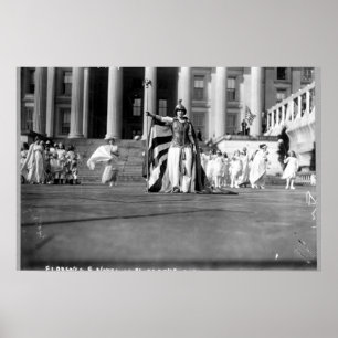 Poster Florence F. Noyes como "Liberdade" em concurso de