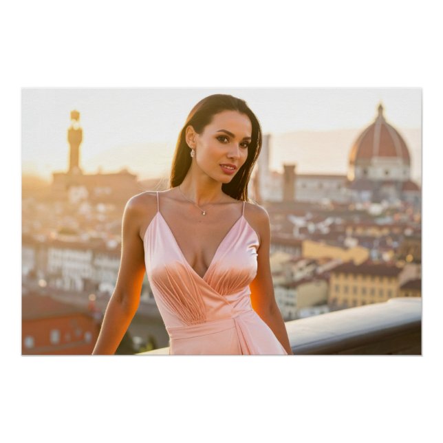 PÔSTER FLORENCE - FIRENZE  -  LOVE FROM ITALY (Frente)