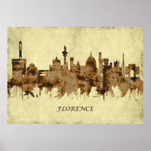 Poster Florence Itália Cityscape