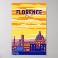 Florence Italy Viagem Art Vintage