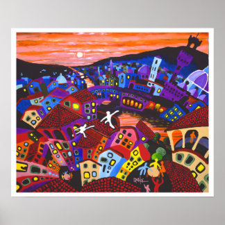 Poster Florence Rooftops