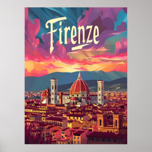 Poster Florence Sunset
