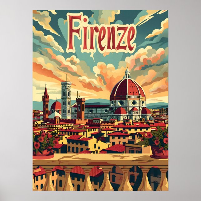Poster Florence Vintage (Frente)
