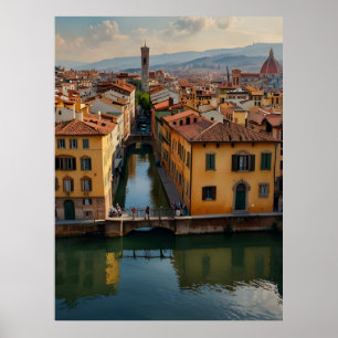 Poster Florence watercolor art
