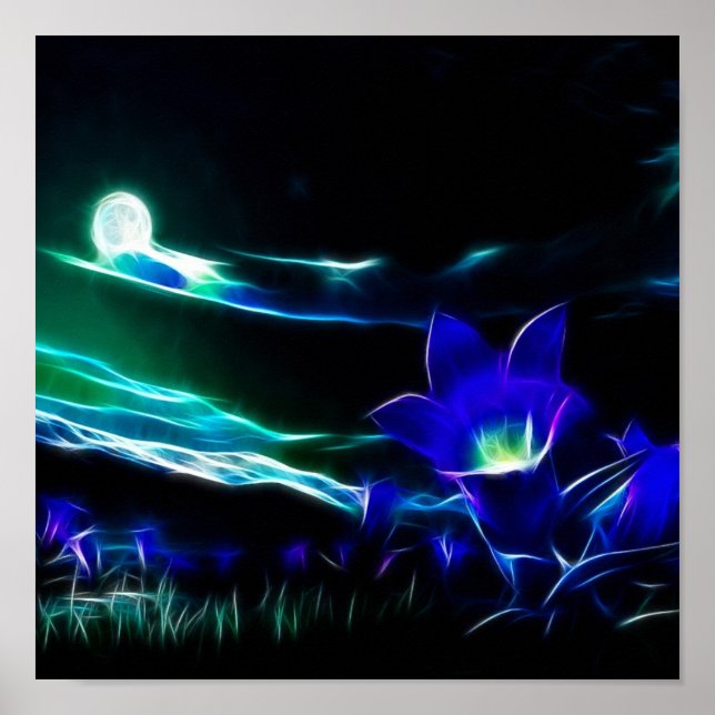 Poster Flores À Lua (Frente)