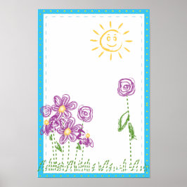 Pôster Flores Abstratas de Primavera