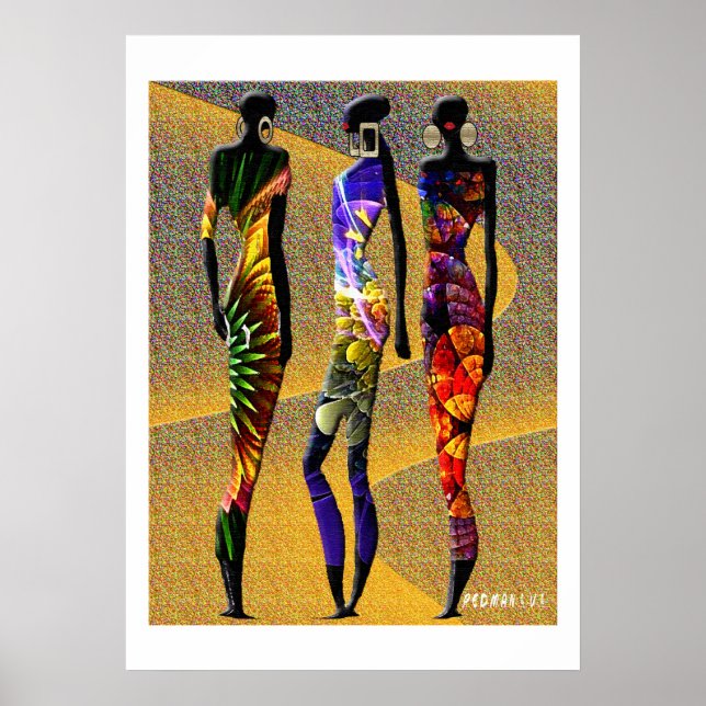 Poster Flores Africanas do Deserto (Frente)