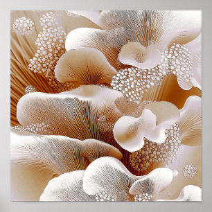 Poster Flores Agrupadas – Abstrato Orgânico Suave #4