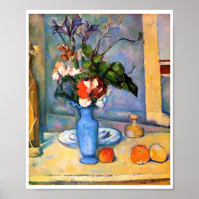 Poster Flores Azuis, Paul Cezanne (Frente)