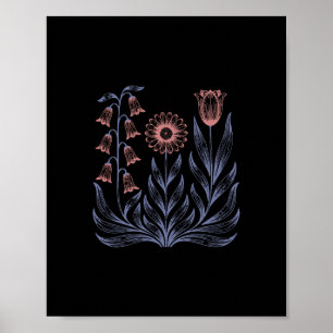 Poster Flores Boho Sutis Anti Trump