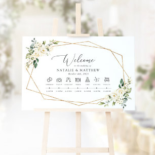 Poster Flores Brancas, Flores Creme, Cronologia do Casame