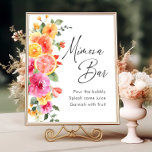 Poster Flores Brilhantes Citros Florais Bridal Mimosa Bar<br><div class="desc">Para mais personalização,  clique em "Personalizar este modelo" e,  em seguida,  em "Editar usando a Ferramenta Design". Na moda fácil de usar modelos de casamento,  mais itens disponíveis na loja (convites,  rsvp,  cartas de agradecimento,  papelaria e decoração). Se precisar de ajuda ou itens correspondentes,  entre em contato comigo.</div>