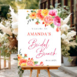 Poster Flores Brilhantes Citrus Bridal Brunch WELCOME<br><div class="desc">Para mais personalização,  clique em "Personalizar este modelo" e,  em seguida,  em "Editar usando a Ferramenta Design". Na moda fácil de usar modelos de casamento,  mais itens disponíveis na loja (convites,  rsvp,  cartas de agradecimento,  papelaria e decoração). Se precisar de ajuda ou itens correspondentes,  entre em contato comigo.</div>